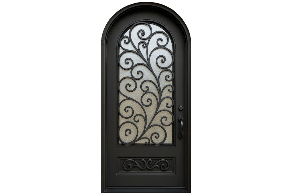 Nova Royal Series Wrought Iron Custom Exterior Door Style 271
