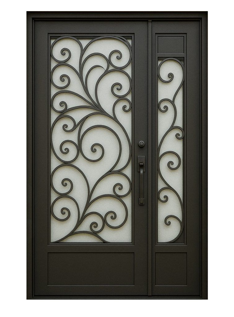 Nova Royal Series Wrought Iron Custom Exterior Door Style 273