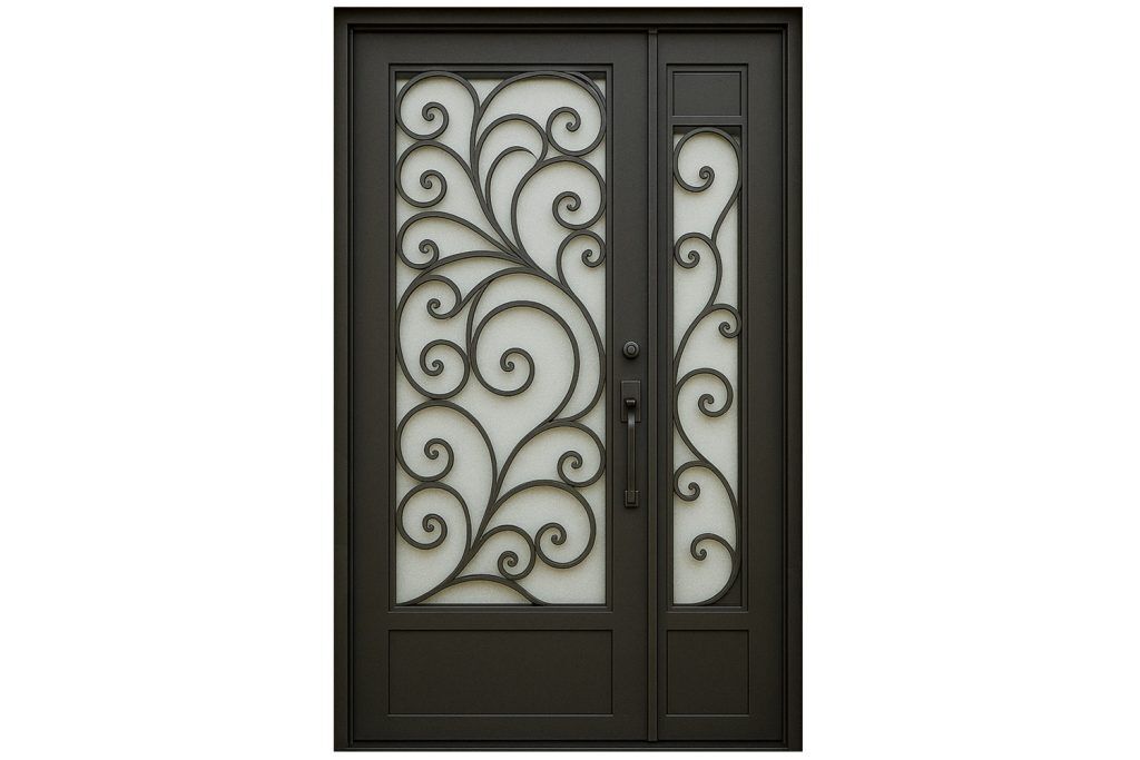 Nova Royal Series Wrought Iron Custom Exterior Door Style 273