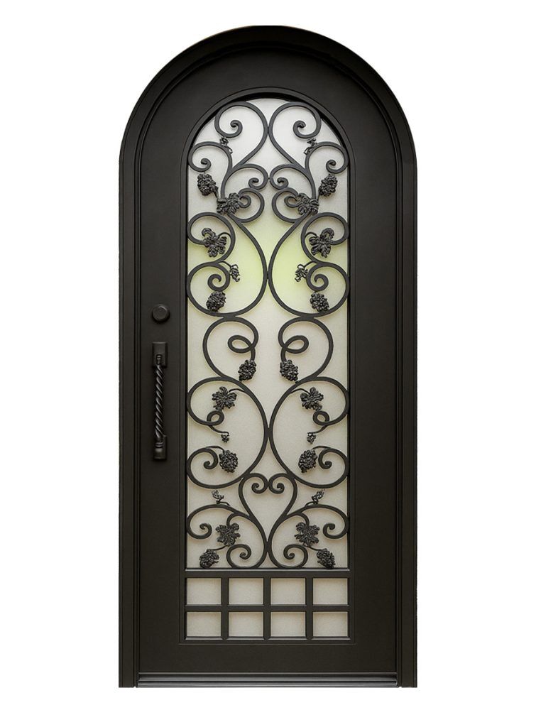 Nova Royal Series Wrought Iron Custom Exterior Door Style 276