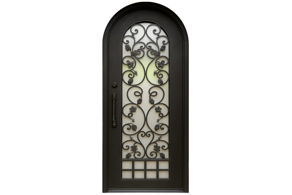 Nova Royal Series Wrought Iron Custom Exterior Door Style 276