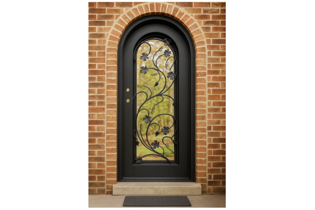 Nova Royal Series Wrought Iron Custom Exterior Door Style 277