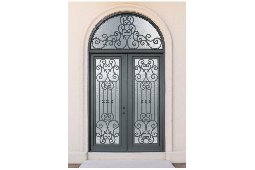 Nova Royal Series Wrought Iron Custom Exterior Door Style 280