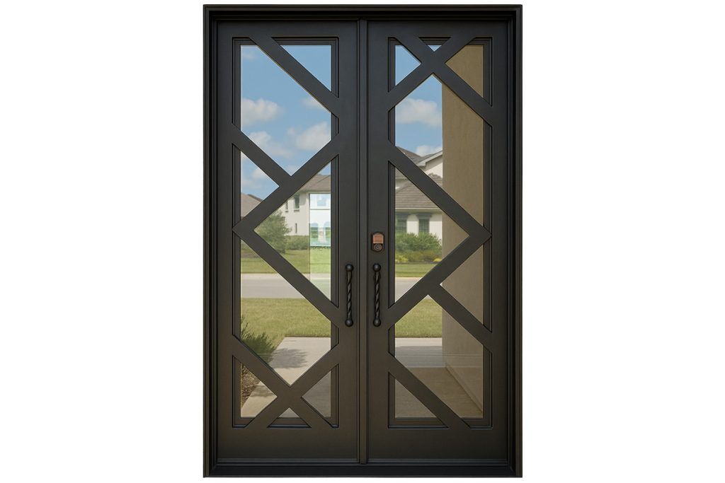 Nova Royal Series Wrought Iron Custom Exterior Door Style 281