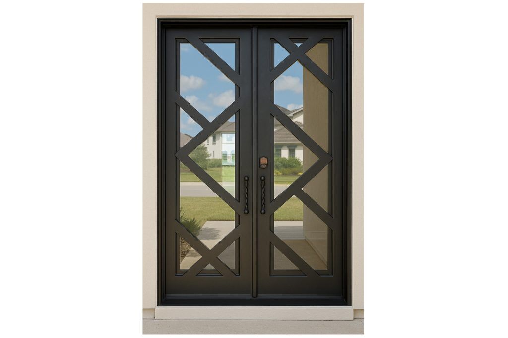 Nova Royal Series Wrought Iron Custom Exterior Door Style 281