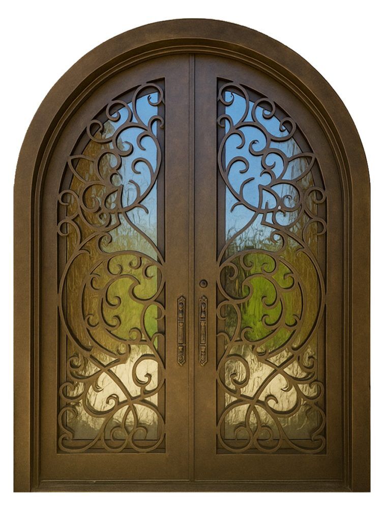 Nova Royal Series Wrought Iron Custom Exterior Door Style 282
