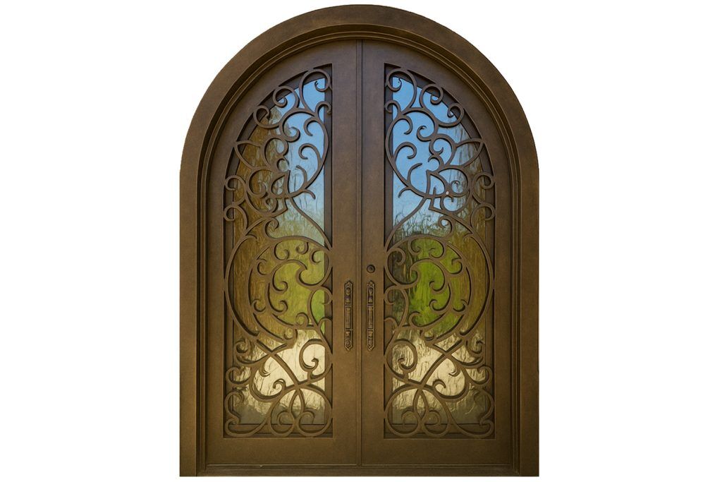 Nova Royal Series Wrought Iron Custom Exterior Door Style 282