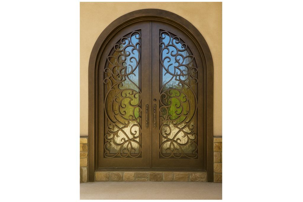 Nova Royal Series Wrought Iron Custom Exterior Door Style 282