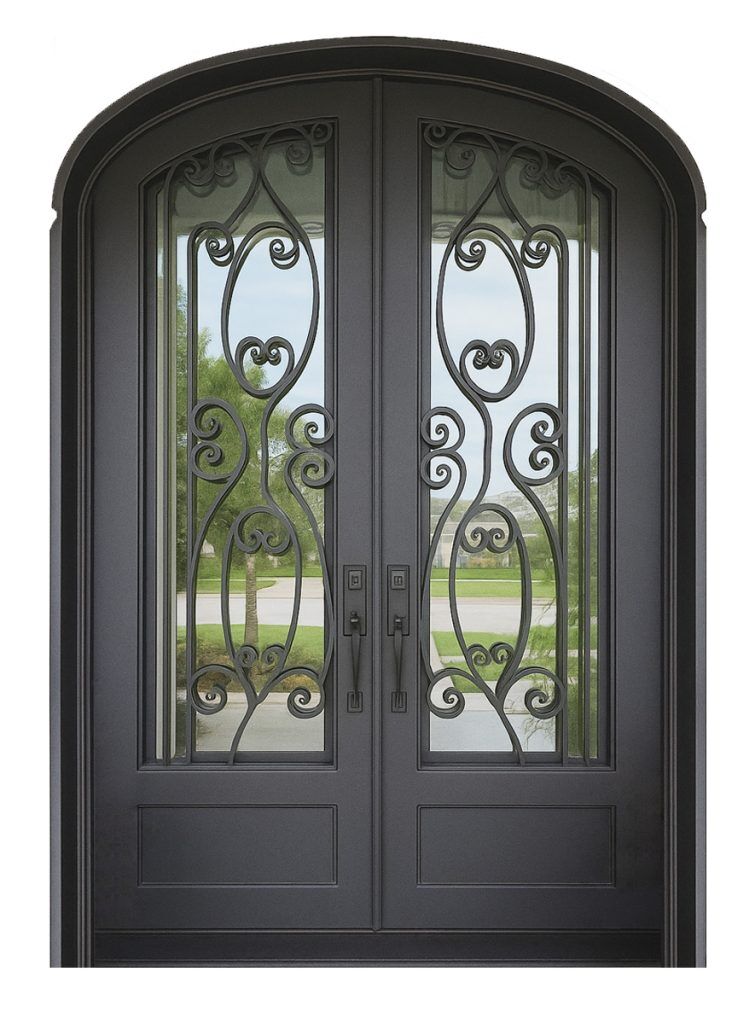 Nova Royal Series Wrought Iron Custom Exterior Door Style 283