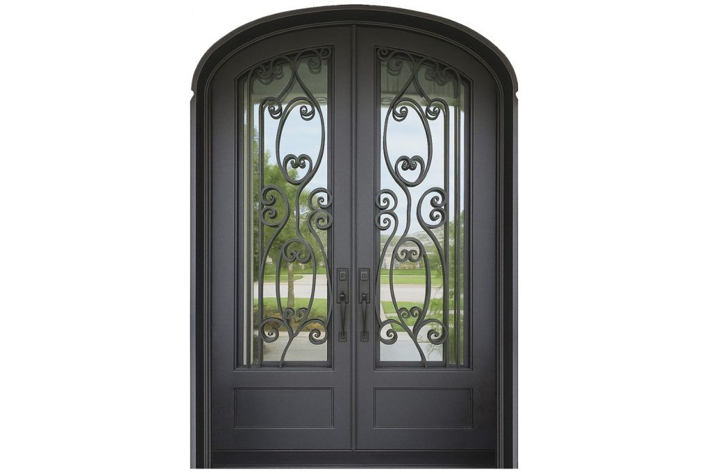 Nova Royal Series Wrought Iron Custom Exterior Door Style 283