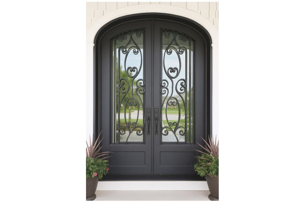 Nova Royal Series Wrought Iron Custom Exterior Door Style 283