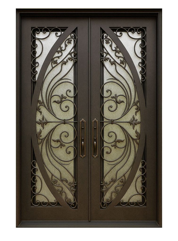 Nova Royal Series Wrought Iron Custom Exterior Door Style 284