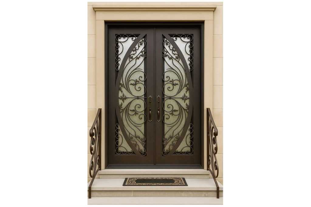 Nova Royal Series Wrought Iron Custom Exterior Door Style 284