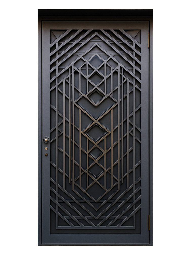 Nova Royal Series Wrought Iron Custom Exterior Door Style 285