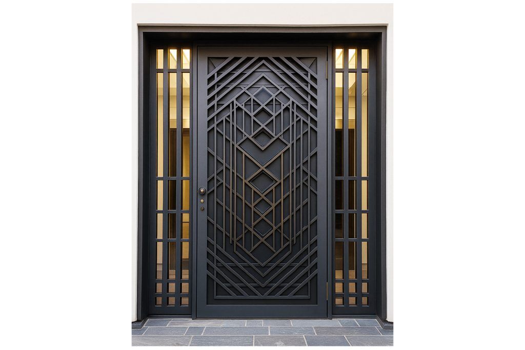 Nova Royal Series Wrought Iron Custom Exterior Door Style 285