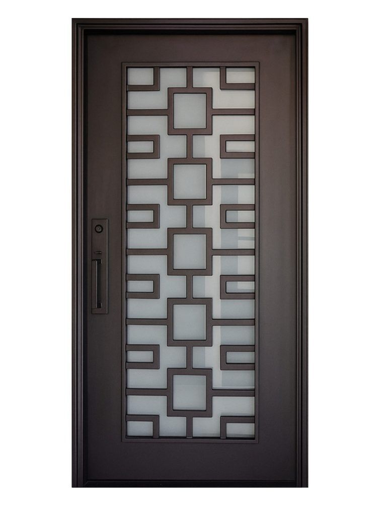 Nova Royal Series Wrought Iron Custom Exterior Door Style 286