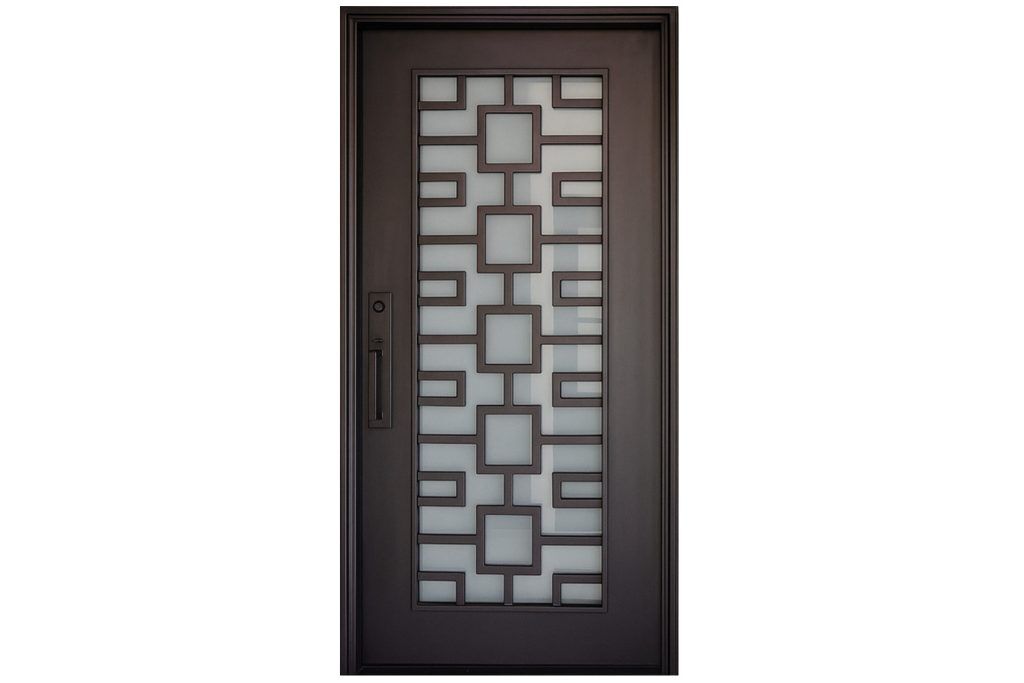 Nova Royal Series Wrought Iron Custom Exterior Door Style 286