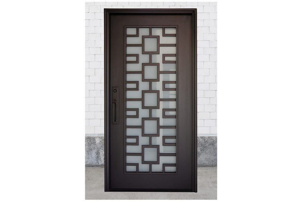 Nova Royal Series Wrought Iron Custom Exterior Door Style 286