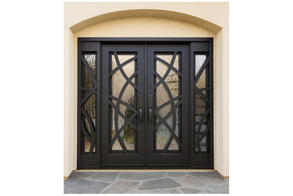 Nova Royal Series Wrought Iron Custom Exterior Door Style 287