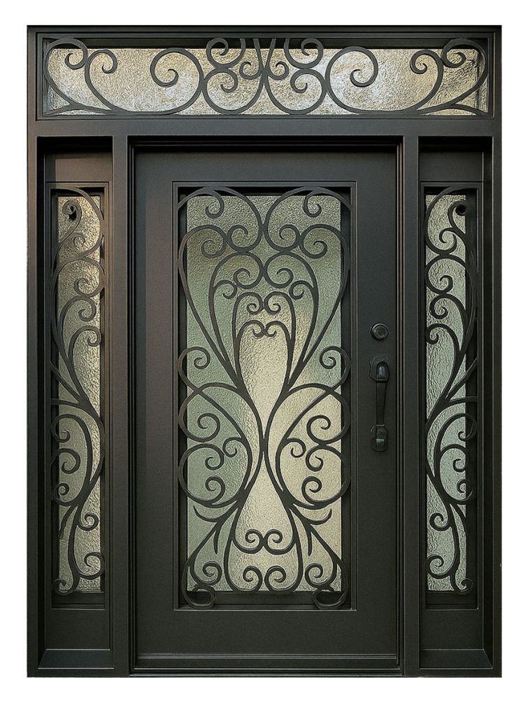 Nova Royal Series Wrought Iron Custom Exterior Door Style 289