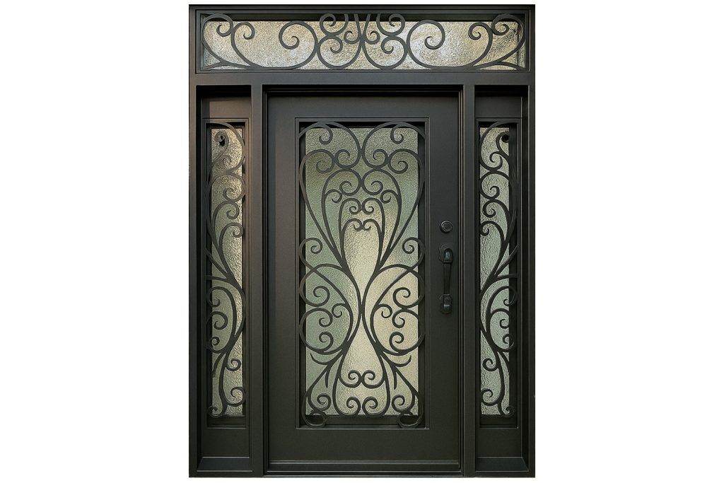 Nova Royal Series Wrought Iron Custom Exterior Door Style 289