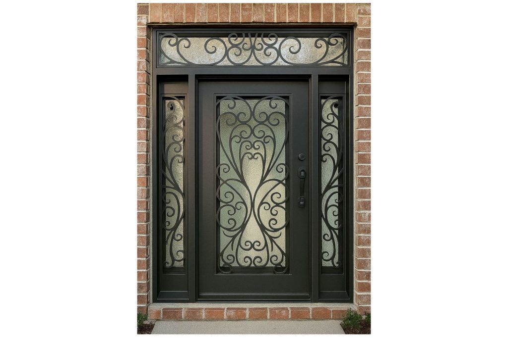 Nova Royal Series Wrought Iron Custom Exterior Door Style 289
