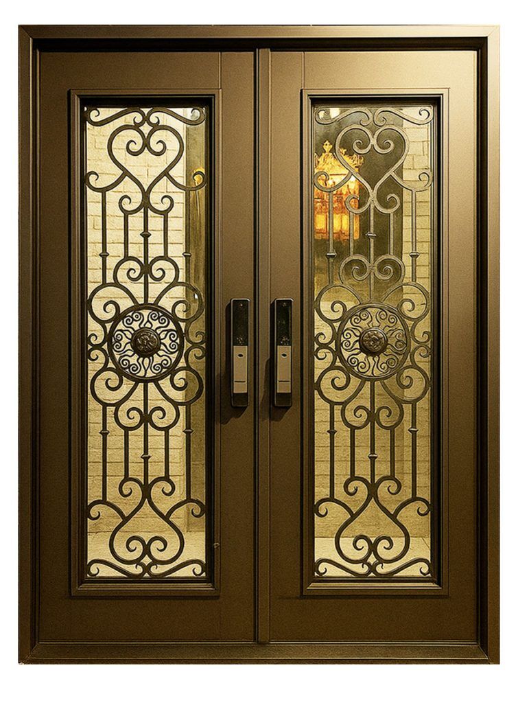 Nova Royal Series Wrought Iron Custom Exterior Door Style 291