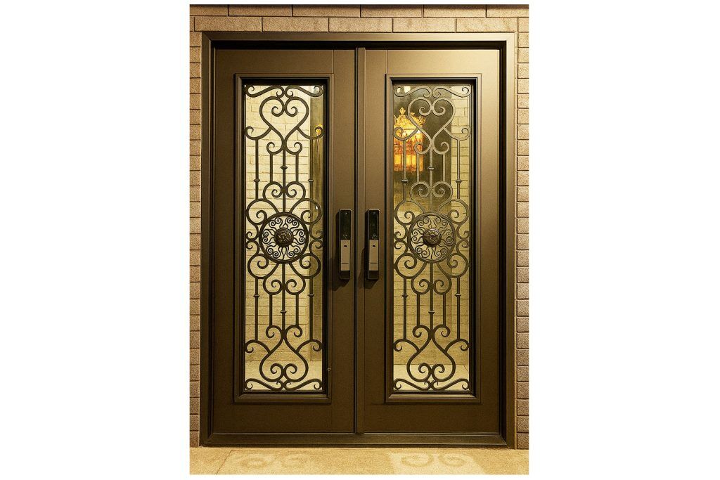 Nova Royal Series Wrought Iron Custom Exterior Door Style 291