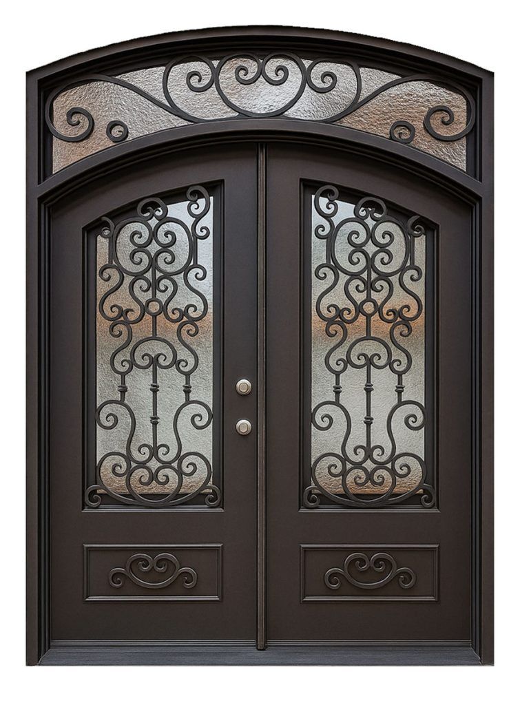 Nova Royal Series Wrought Iron Custom Exterior Door Style 292