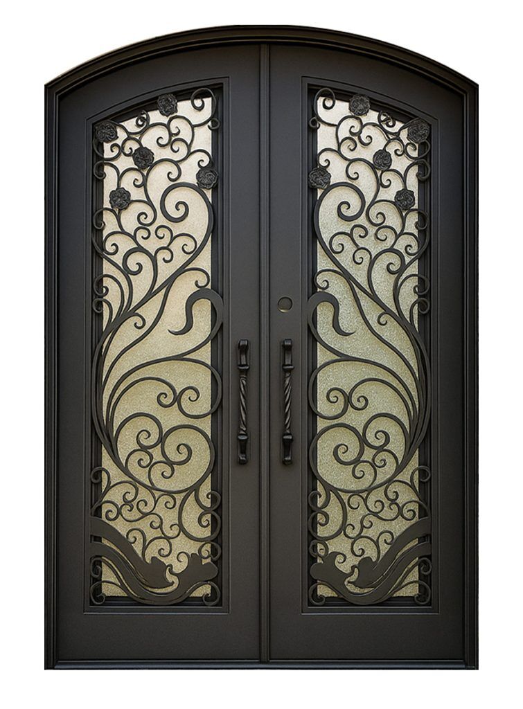 Nova Royal Series Wrought Iron Custom Exterior Door Style 294