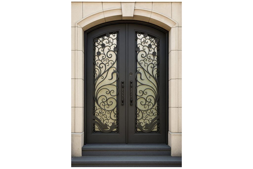 Nova Royal Series Wrought Iron Custom Exterior Door Style 294