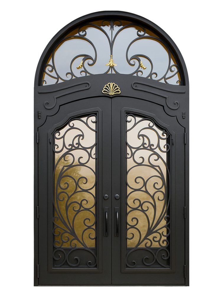 Nova Royal Series Wrought Iron Custom Exterior Door Style 295