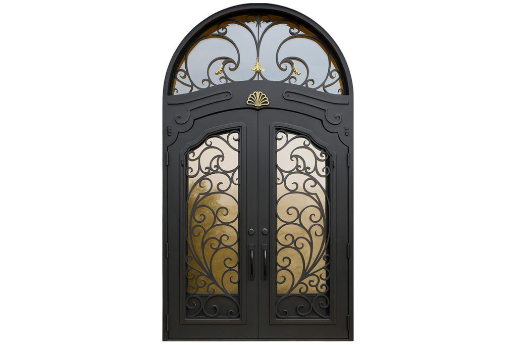 Nova Royal Series Wrought Iron Custom Exterior Door Style 295