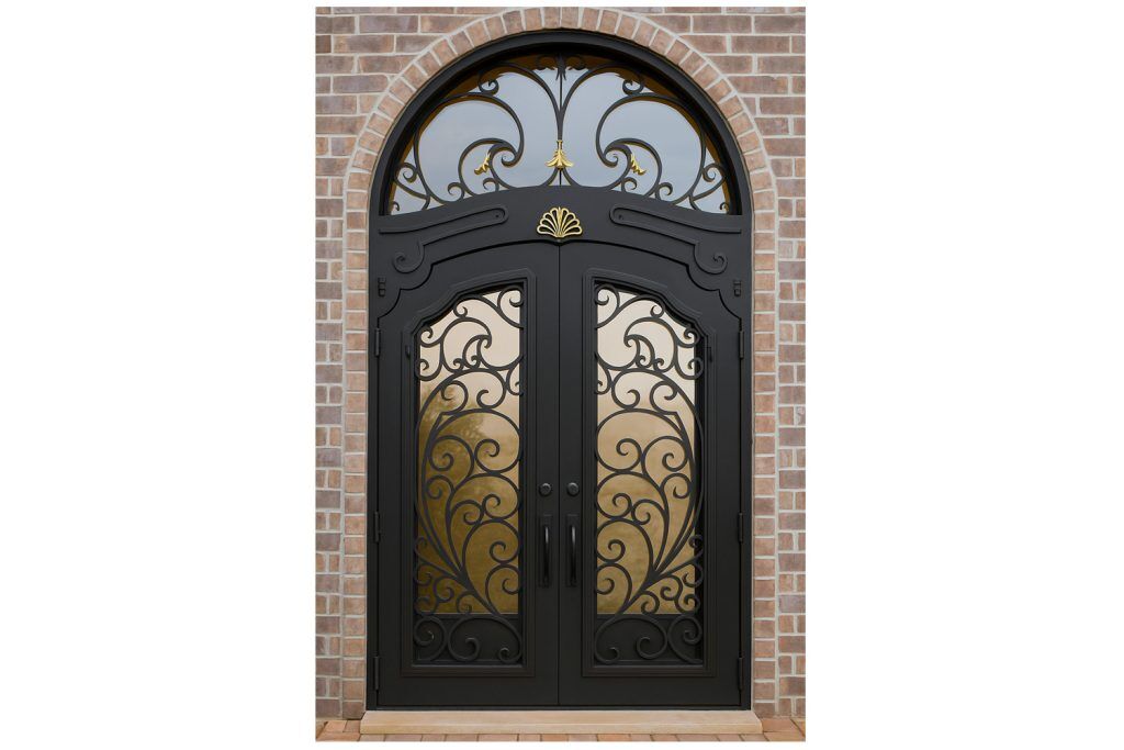 Nova Royal Series Wrought Iron Custom Exterior Door Style 295