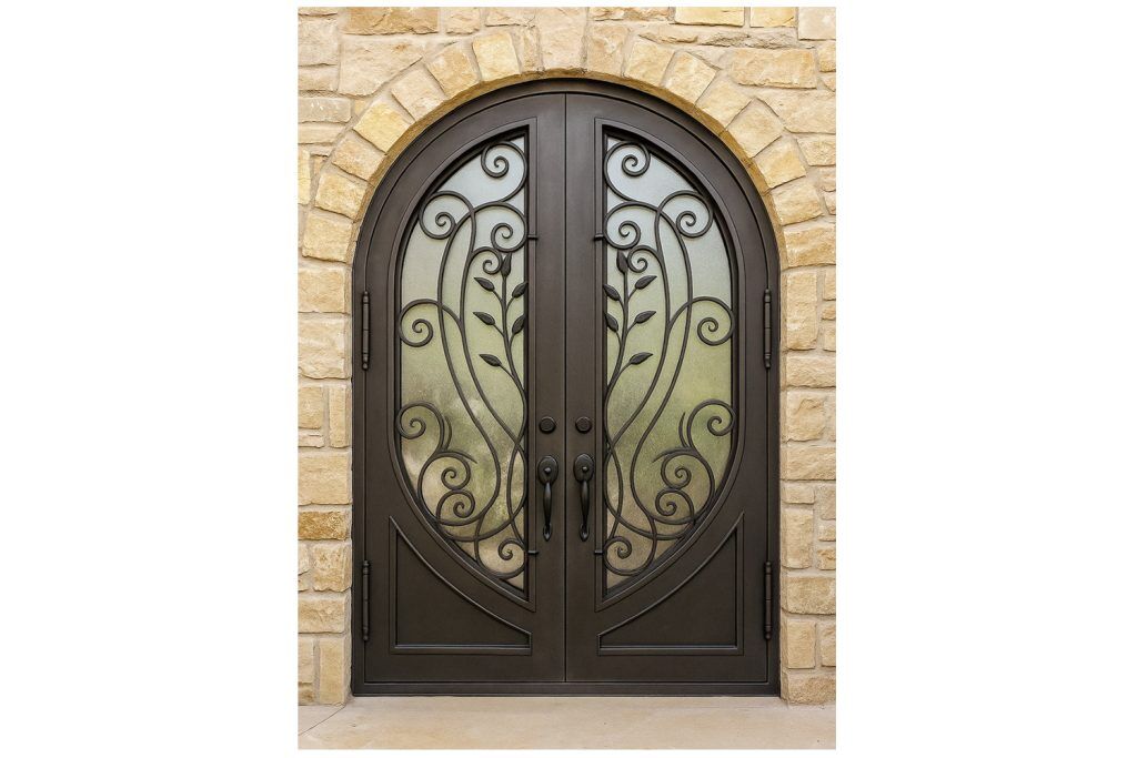 Nova Royal Series Wrought Iron Custom Exterior Door Style 298