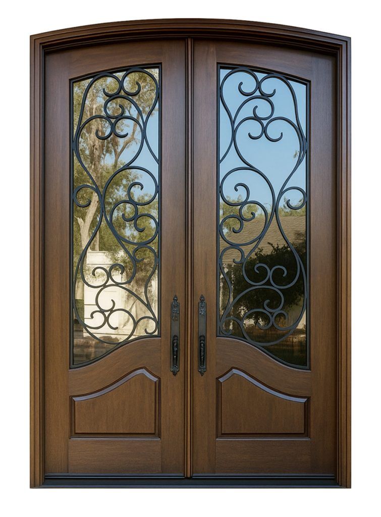 Nova Royal Series Wrought Iron Custom Exterior Door Style 299