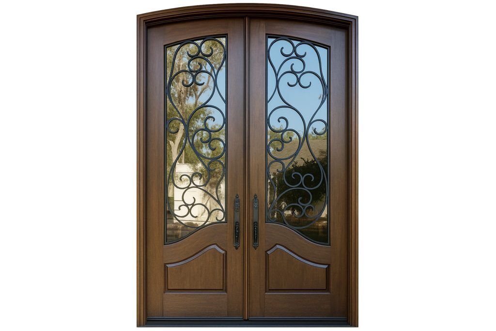 Nova Royal Series Wrought Iron Custom Exterior Door Style 299