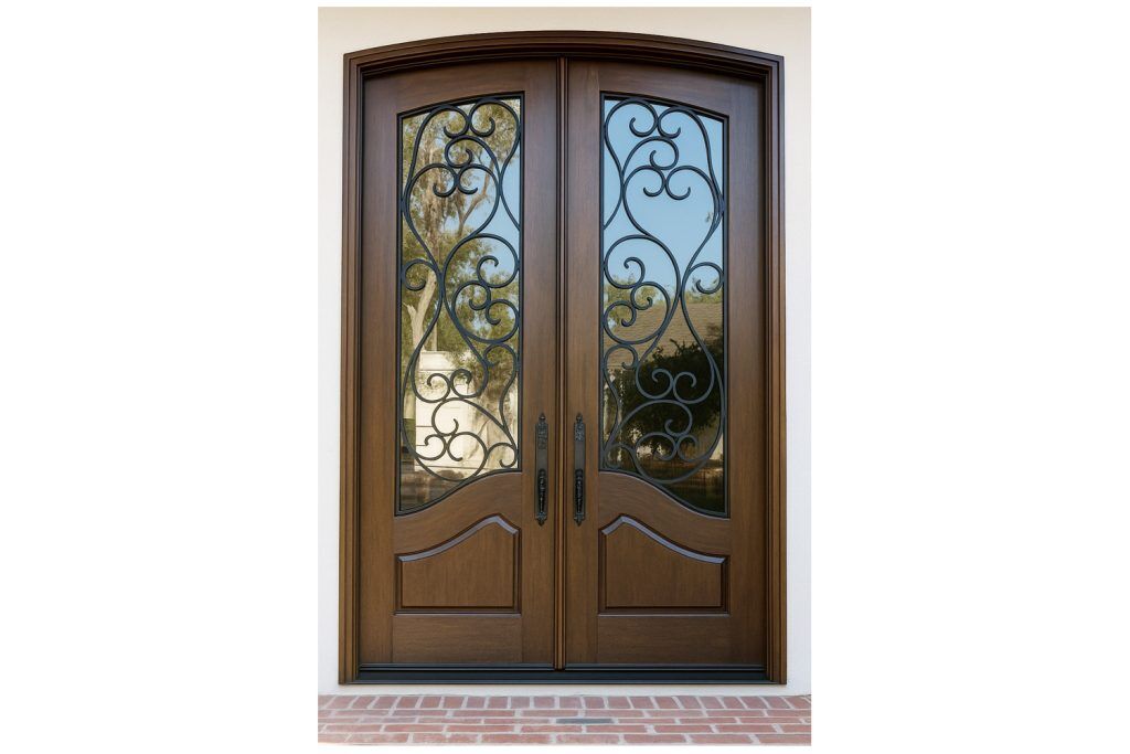 Nova Royal Series Wrought Iron Custom Exterior Door Style 299