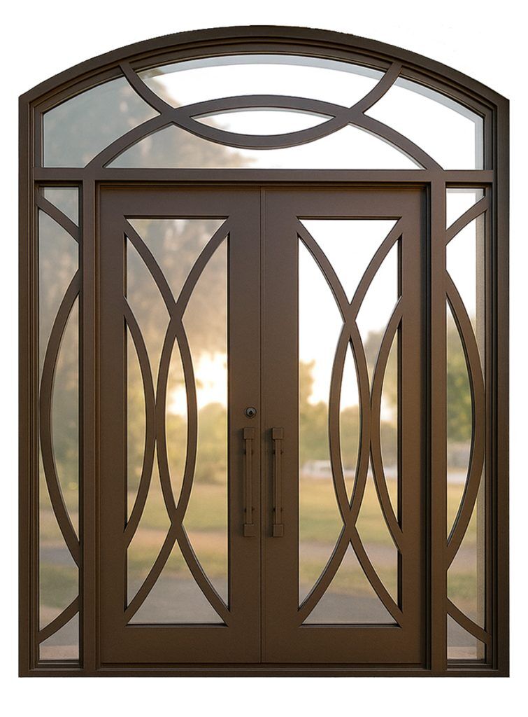 Nova Royal Series Wrought Iron Custom Exterior Door Style 300
