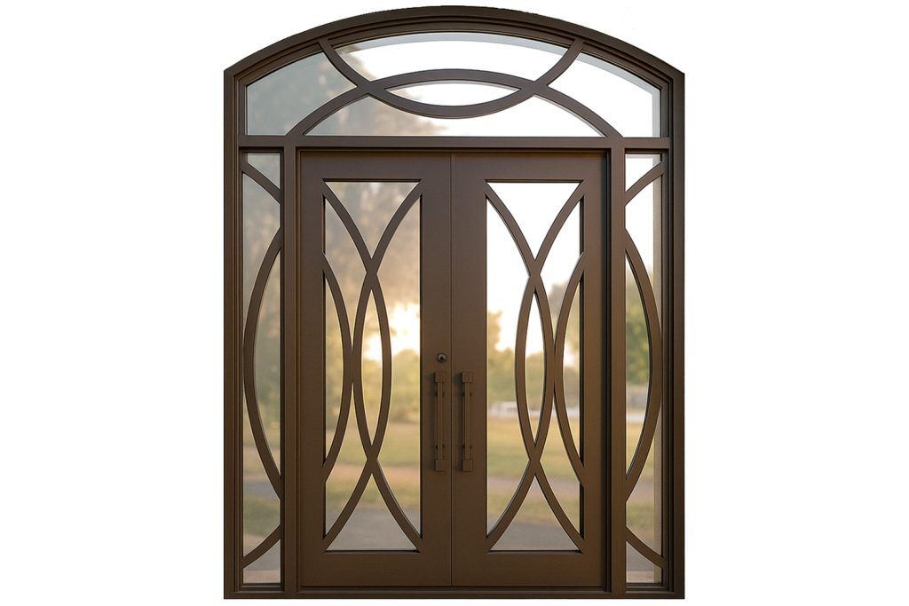 Nova Royal Series Wrought Iron Custom Exterior Door Style 300
