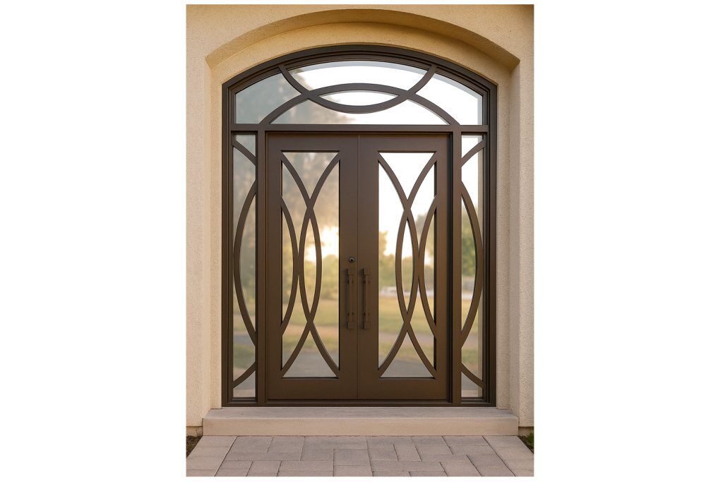 Nova Royal Series Wrought Iron Custom Exterior Door Style 300