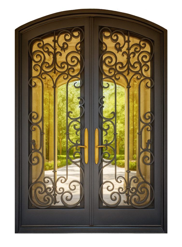 Nova Royal Series Wrought Iron Custom Exterior Door Style 301