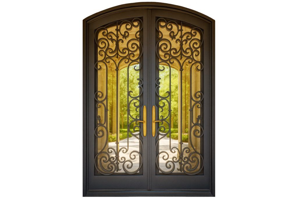 Nova Royal Series Wrought Iron Custom Exterior Door Style 301