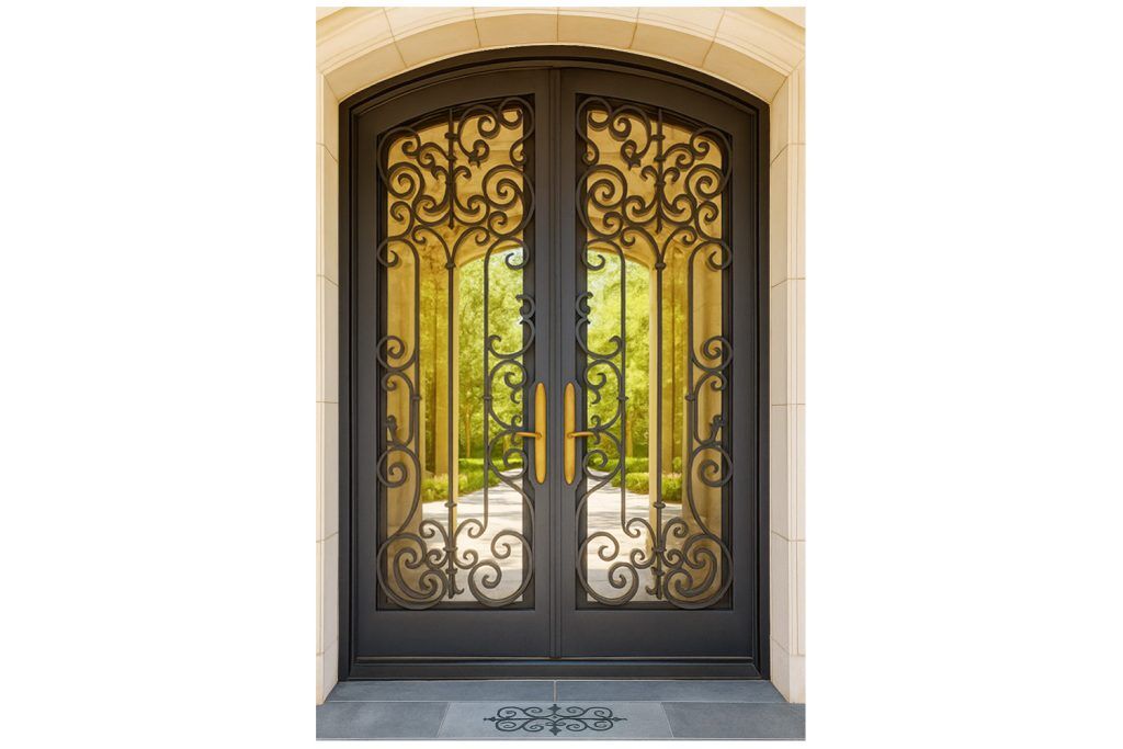 Nova Royal Series Wrought Iron Custom Exterior Door Style 301