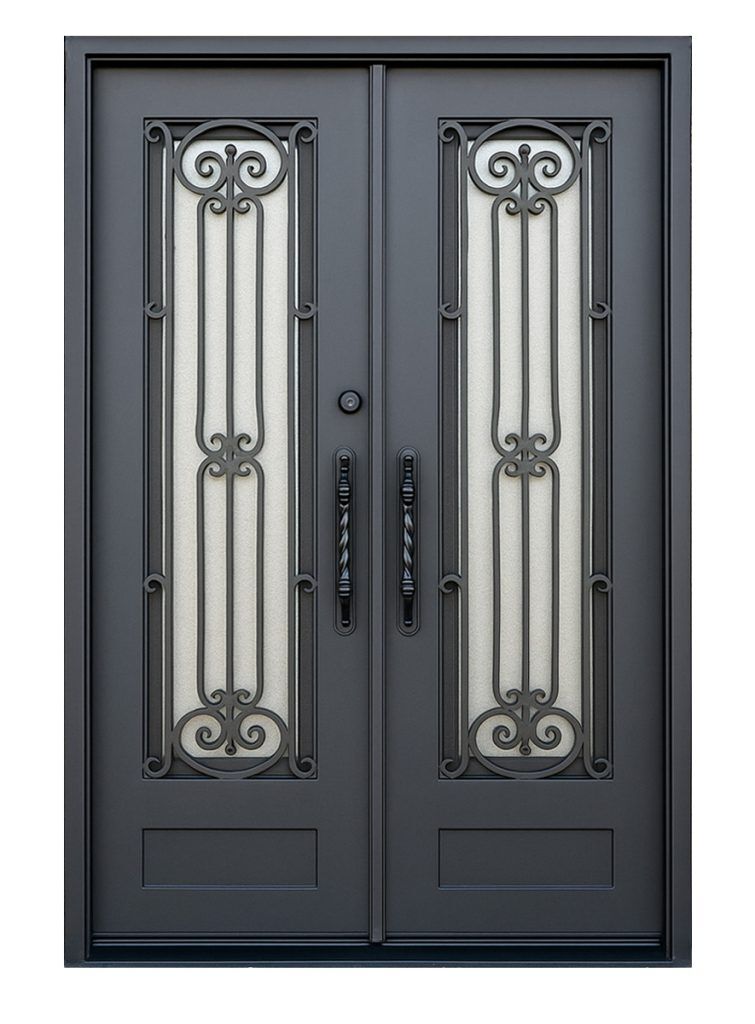 Nova Royal Series Wrought Iron Custom Exterior Door Style 302