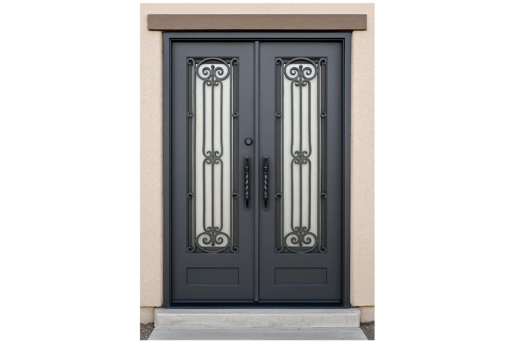 Nova Royal Series Wrought Iron Custom Exterior Door Style 302