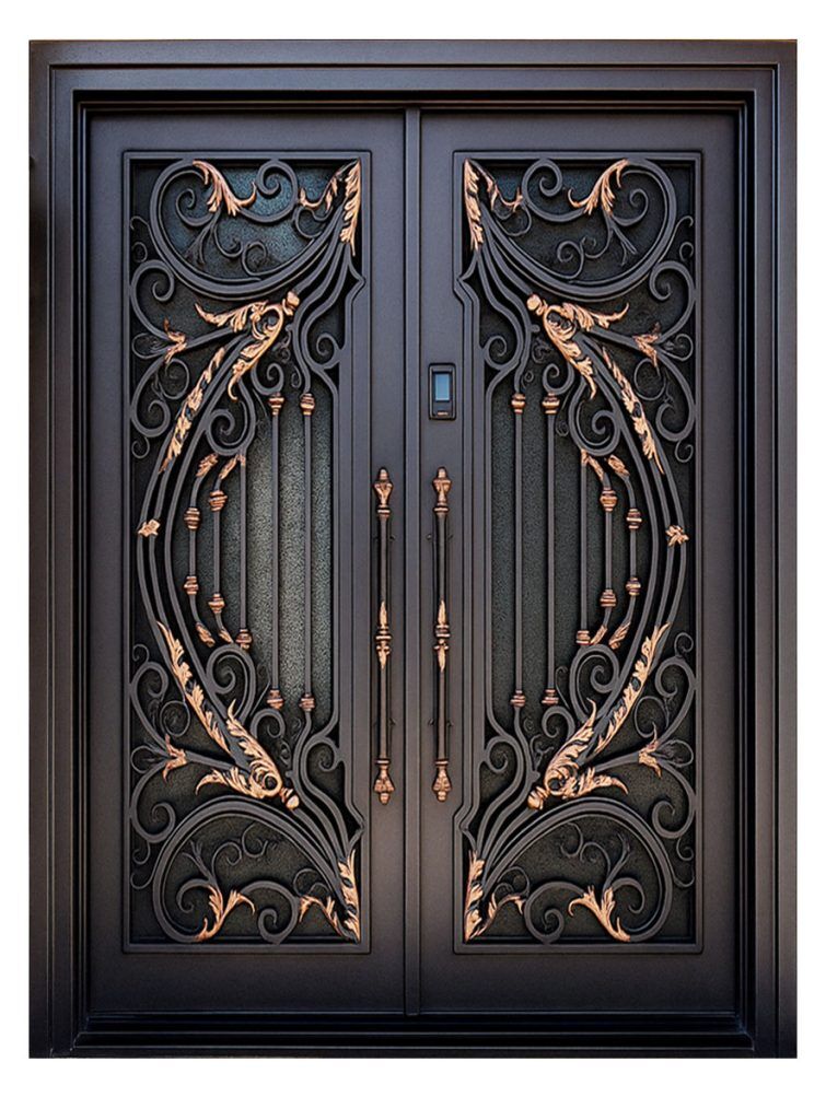 Nova Royal Series Wrought Iron Custom Exterior Door Style 303