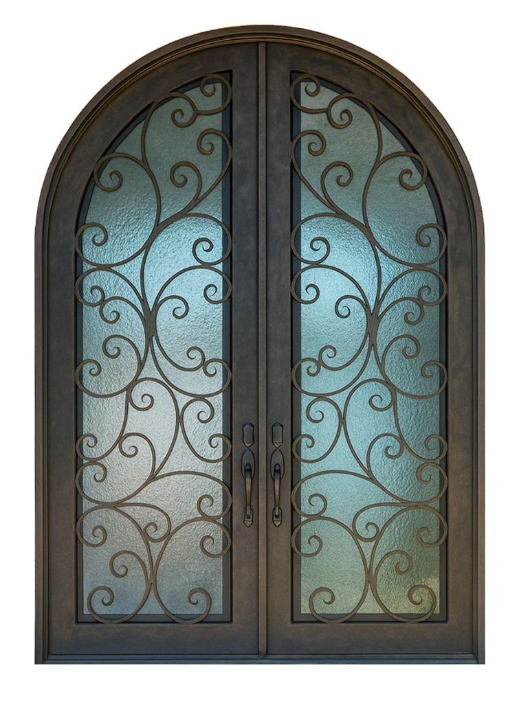 Nova Royal Series Wrought Iron Custom Exterior Door Style 304
