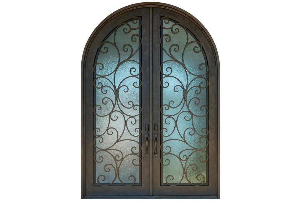 Nova Royal Series Wrought Iron Custom Exterior Door Style 304