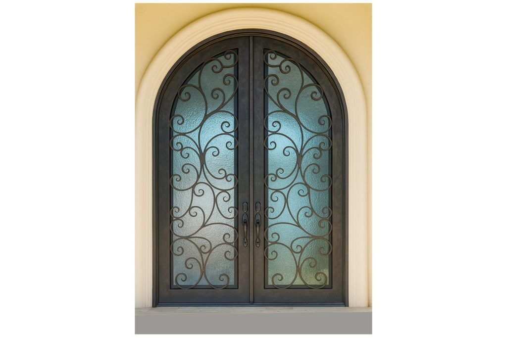 Nova Royal Series Wrought Iron Custom Exterior Door Style 304